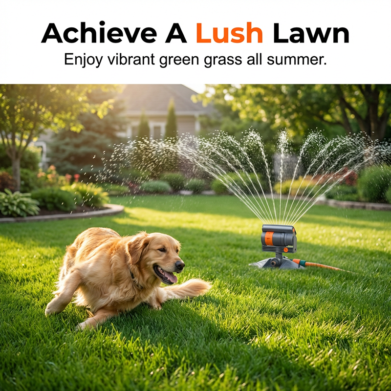 🌿 50% RABATT! 💦 Oszillierender Gartenregner – Verstellbare Sprühweite, hohe Reichweite & Filter – Ideal für Rasen & Beete – inkl. Flachboden/Erdspieß ☀️