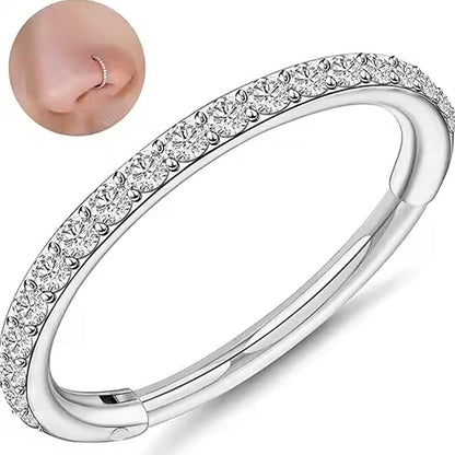 💎 50% RABATT! ✨ Diamant Nasenring Schmuck – Hochwertige Zirkonia, Hypoallergenes Material & Perfekt Für Einen Eleganten, Täglichen Look 👃