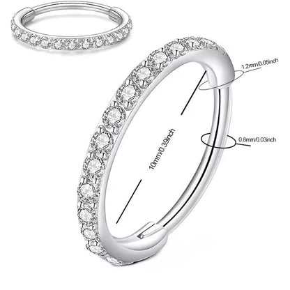 💎 50% RABATT! ✨ Diamant Nasenring Schmuck – Hochwertige Zirkonia, Hypoallergenes Material & Perfekt Für Einen Eleganten, Täglichen Look 👃