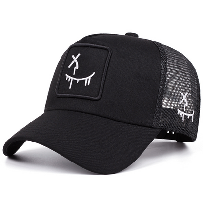 🔥Solange der Vorrat reicht 40 % Rabatt!🎉Unisex-Baseballkappe im Streetstyle mit Smiley-Motiv