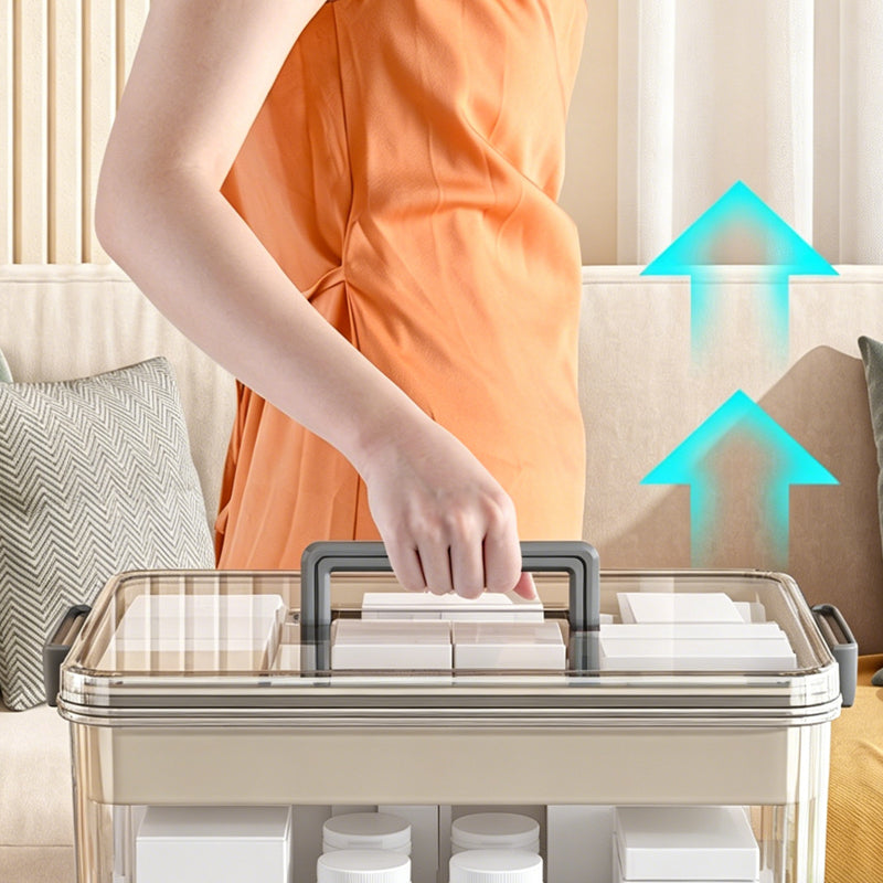 💊 50% RABATT! 🧺 Mehrschichtige Medikamenten-Aufbewahrungsbox mit Griff – Platzsparend, Leicht Zu Organisieren & Ideal Für Reise & Haushalt 🏠