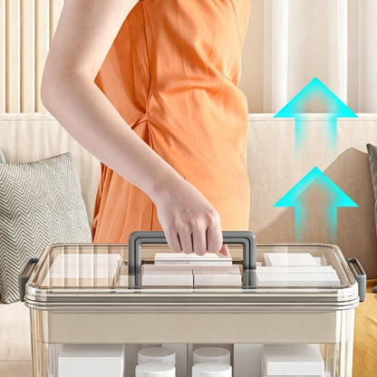 💊 50% RABATT! 🧺 Mehrschichtige Medikamenten-Aufbewahrungsbox mit Griff – Platzsparend, Leicht Zu Organisieren & Ideal Für Reise & Haushalt 🏠