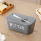 🧈 50% RABATT! 🍞 Große Butterdose aus Kunststoff mit Deckel & Integriertem Messer – Platzsparend, Frischhaltend & Ideal Für Die Küche 🏠