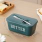 🧈 50% RABATT! 🍞 Große Butterdose aus Kunststoff mit Deckel & Integriertem Messer – Platzsparend, Frischhaltend & Ideal Für Die Küche 🏠
