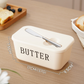 🧈 50% RABATT! 🍞 Große Butterdose aus Kunststoff mit Deckel & Integriertem Messer – Platzsparend, Frischhaltend & Ideal Für Die Küche 🏠