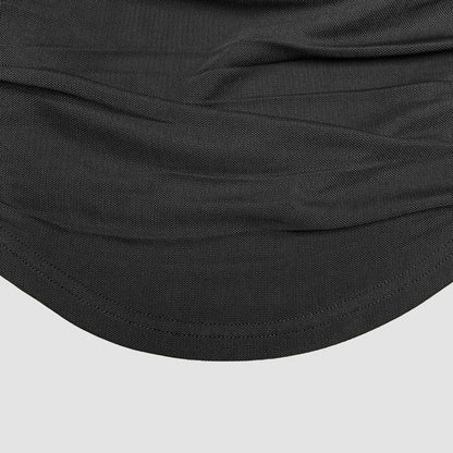 🔥Solange der Vorrat reicht 40 % Rabatt!🎉Asymmetrisches, gerafftes Mesh-Oberteil für Damen