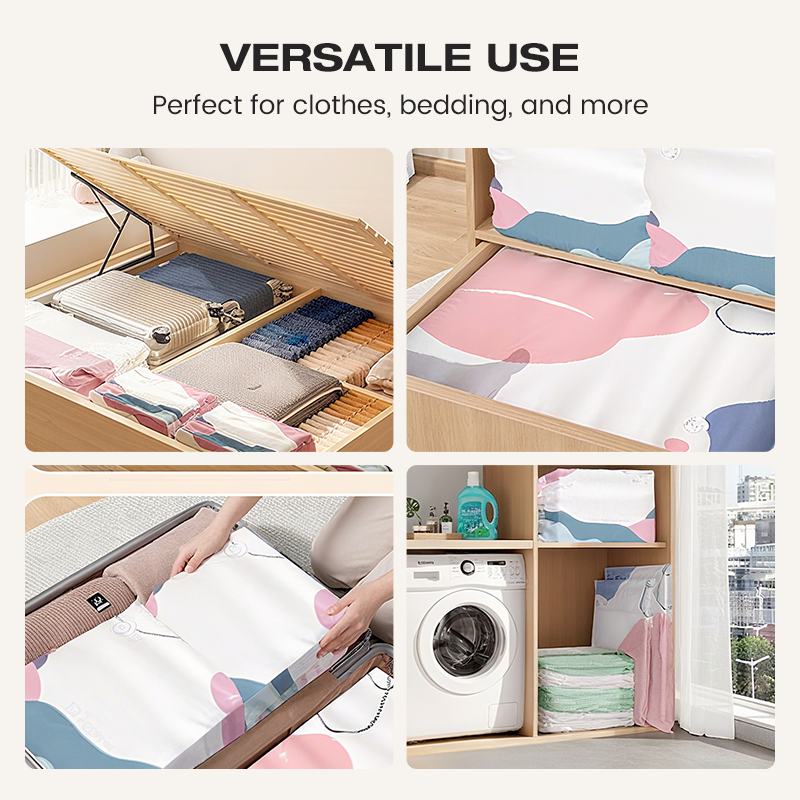 🧳 KAUFE 1, ERHALTE 1 GRATIS! 💨 Vakuum-Aufbewahrungsbeutel ohne Pumpe – Drücken & versiegeln – Spart 80 % Platz, hält Kleidung trocken & staubfrei – ideal für Bettwäsche, Winterkleidung oder Reisen 🛏️✨