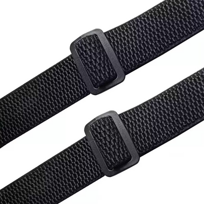 3,8 cm breiter Gurt mit Maiskorn-Muster – elastischer Karabiner-Gurt für Herren – ideal zum Klettern, Wandern & Outdoor-Aktivitäten⛰️🧗‍♂️