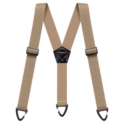 3,8 cm breiter Gurt mit Maiskorn-Muster – elastischer Karabiner-Gurt für Herren – ideal zum Klettern, Wandern & Outdoor-Aktivitäten⛰️🧗‍♂️