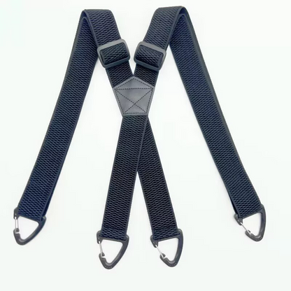 3,8 cm breiter Gurt mit Maiskorn-Muster – elastischer Karabiner-Gurt für Herren – ideal zum Klettern, Wandern & Outdoor-Aktivitäten⛰️🧗‍♂️