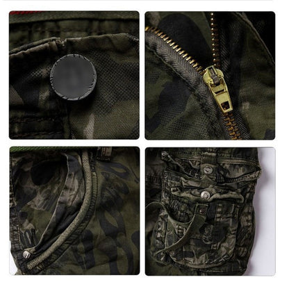 Herren-Cargoshorts 🩸 Klassisch und robust, mit vielen Taschen für alles, was du brauchst, leichtgängigem Reißverschluss, strapazierfähig und abriebfest, geeignet für Arbeit und Freizeit 💪