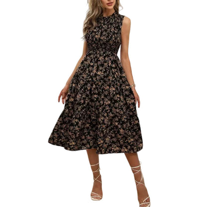👗🌸 Ärmelloses Freizeitkleid mit Blumenmuster für Damen – Leicht, lässig & perfekt für den Sommer 🌼