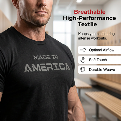 👕🏃 Herren Rundhals-T-Shirt Athletic Fit – Atmungsaktive Baumwolle, Bewegungsfreiheit & Feuchtigkeitsableitung Für Optimalen Komfort ✨