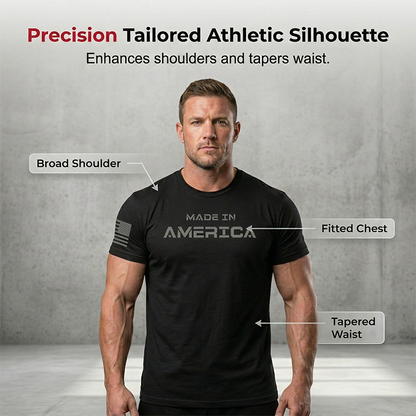 👕🏃 Herren Rundhals-T-Shirt Athletic Fit – Atmungsaktive Baumwolle, Bewegungsfreiheit & Feuchtigkeitsableitung Für Optimalen Komfort ✨