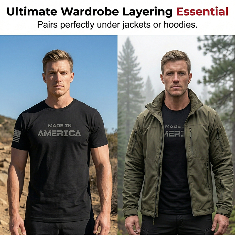 👕🏃 Herren Rundhals-T-Shirt Athletic Fit – Atmungsaktive Baumwolle, Bewegungsfreiheit & Feuchtigkeitsableitung Für Optimalen Komfort ✨