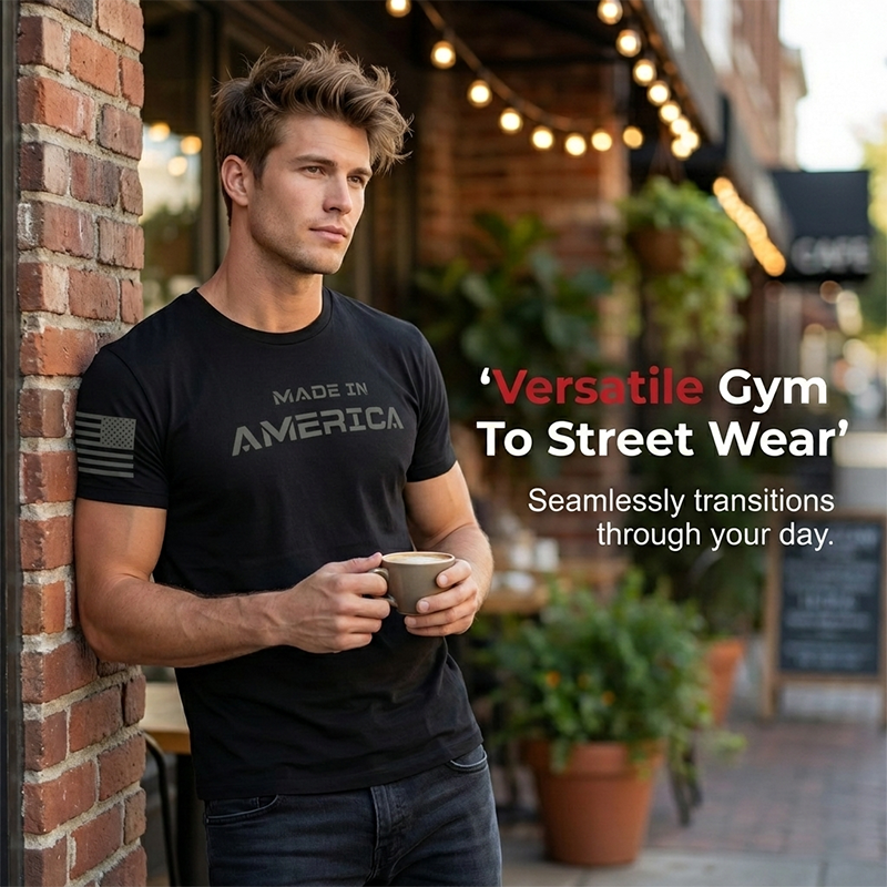 👕🏃 Herren Rundhals-T-Shirt Athletic Fit – Atmungsaktive Baumwolle, Bewegungsfreiheit & Feuchtigkeitsableitung Für Optimalen Komfort ✨