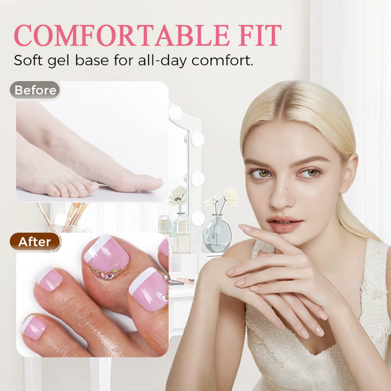 🔥Solange der Vorrat reicht 40 % Rabatt!🎉Klebe-Zehennägel für Damen
