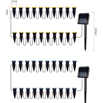 🔥Solange der Vorrat reicht 40 % Rabatt!🎉Solarbetriebene Gartenwegleuchten