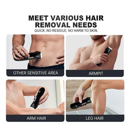 🧔 Wiederaufladbarer Körperrasierer für Männer | Für die Nass- und Trockenrasur ✨