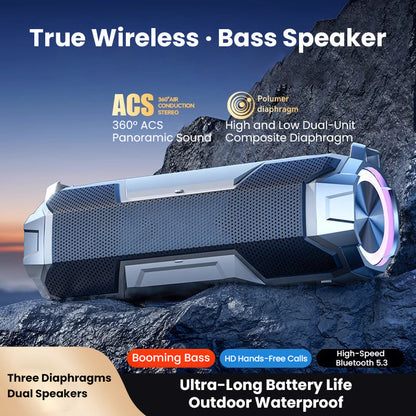 Wasserdichter tragbarer kabelloser Bluetooth-Lautsprecher