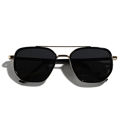 ☀️🕶️Geometric Frame Double Beam Polarized Sunglasses