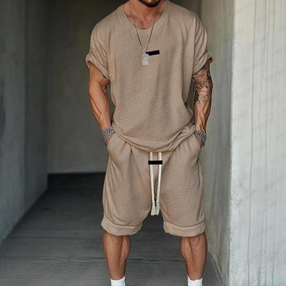 🔥Solange der Vorrat reicht 40 % Rabatt!🎉Herren Freizeit-Set – T-Shirt & Shorts – lässig & bequem👕🩳