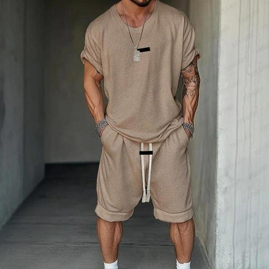 🔥Solange der Vorrat reicht 40 % Rabatt!🎉Herren Freizeit-Set – T-Shirt & Shorts – lässig & bequem👕🩳