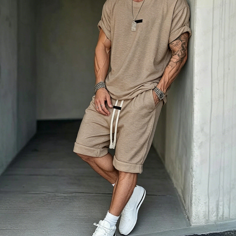 🔥Solange der Vorrat reicht 40 % Rabatt!🎉Herren Freizeit-Set – T-Shirt & Shorts – lässig & bequem👕🩳
