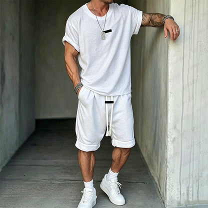 🔥Solange der Vorrat reicht 40 % Rabatt!🎉Herren Freizeit-Set – T-Shirt & Shorts – lässig & bequem👕🩳