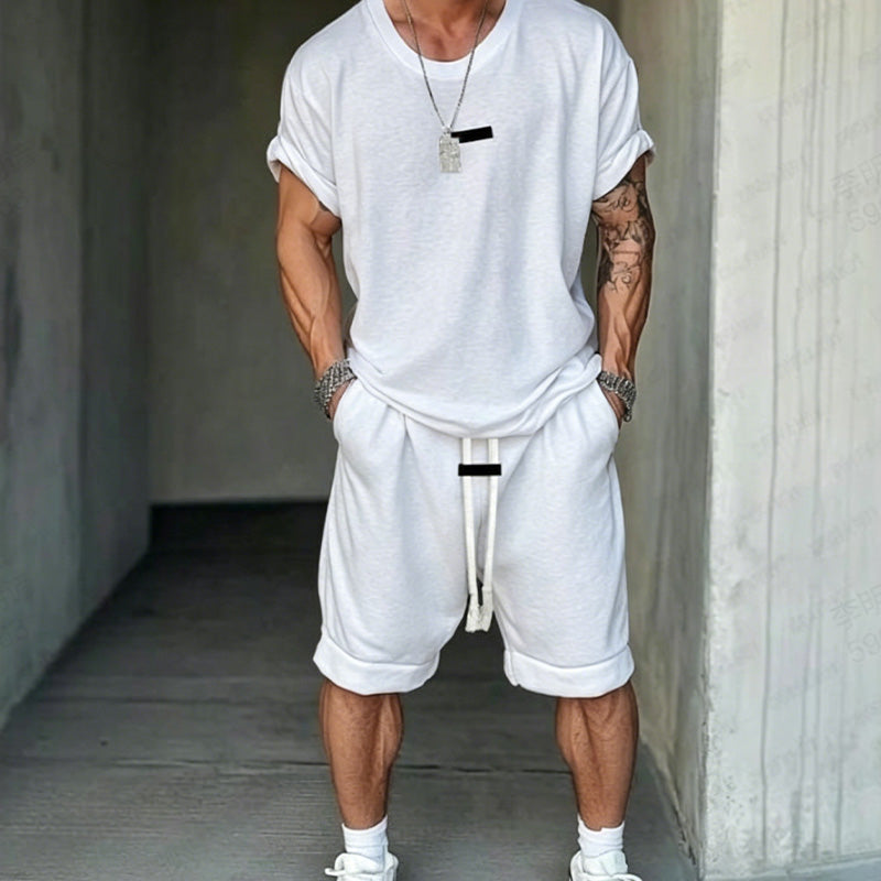 🔥Solange der Vorrat reicht 40 % Rabatt!🎉Herren Freizeit-Set – T-Shirt & Shorts – lässig & bequem👕🩳