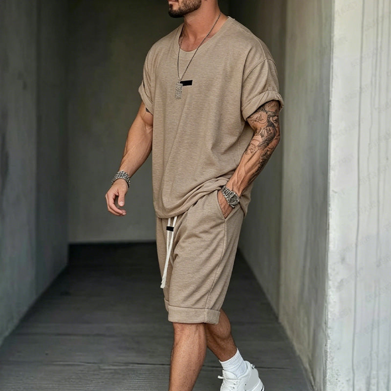 🔥Solange der Vorrat reicht 40 % Rabatt!🎉Herren Freizeit-Set – T-Shirt & Shorts – lässig & bequem👕🩳