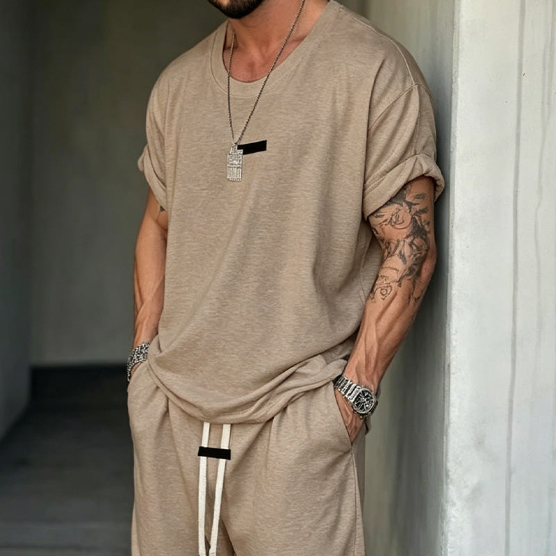 🔥Solange der Vorrat reicht 40 % Rabatt!🎉Herren Freizeit-Set – T-Shirt & Shorts – lässig & bequem👕🩳