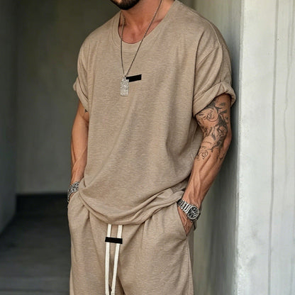 🔥Solange der Vorrat reicht 40 % Rabatt!🎉Herren Freizeit-Set – T-Shirt & Shorts – lässig & bequem👕🩳