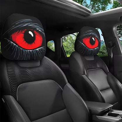 ⏰Zeitlich begrenztes Angebot: 50 % Rabatt-Gruselige Kopfstützenhülle mit rotem Auge👁️‍🗨️🚗