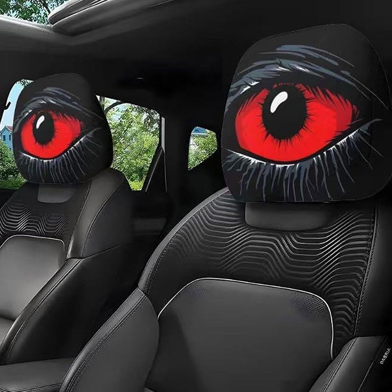 ⏰Zeitlich begrenztes Angebot: 50 % Rabatt-Gruselige Kopfstützenhülle mit rotem Auge👁️‍🗨️🚗
