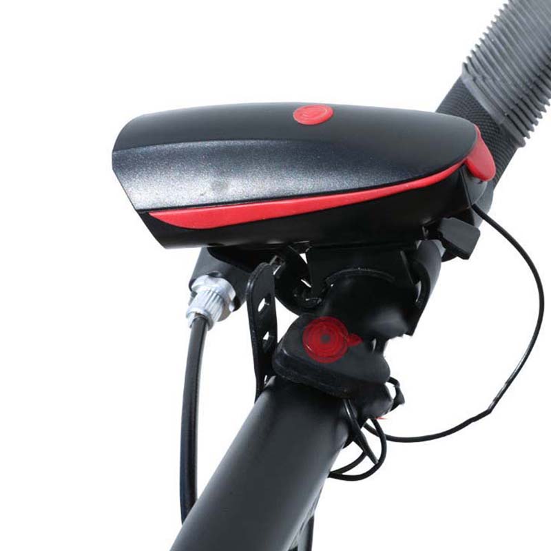 2-in-1 wiederaufladbares Fahrradlicht mit Hupe