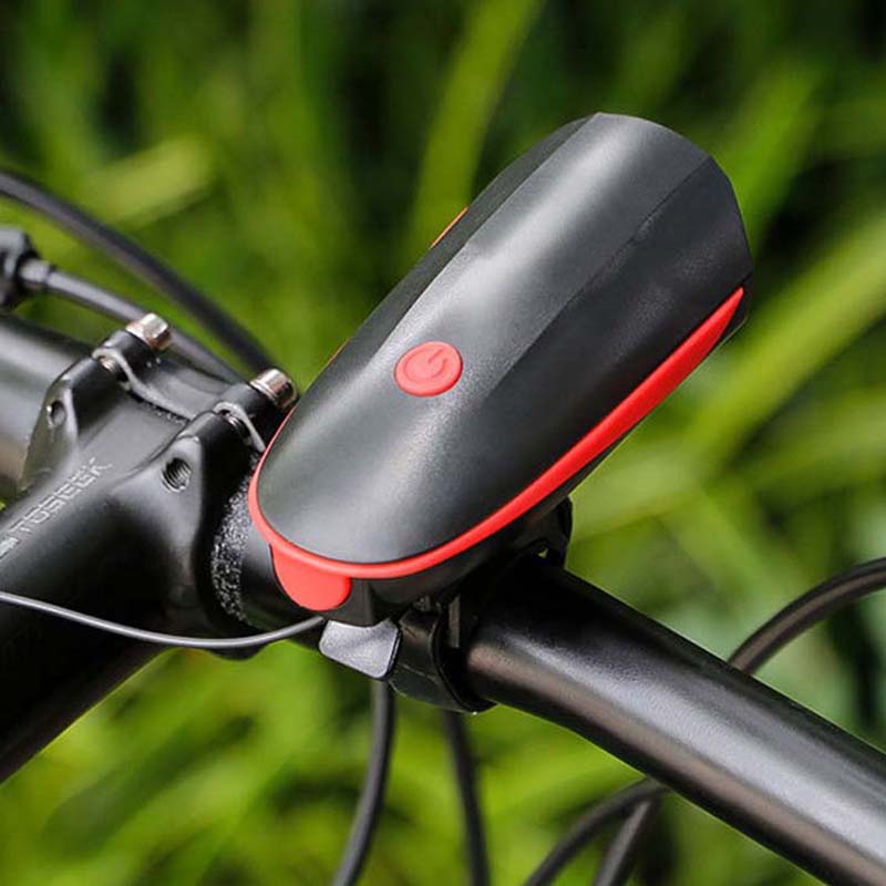2-in-1 wiederaufladbares Fahrradlicht mit Hupe