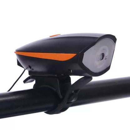 2-in-1 wiederaufladbares Fahrradlicht mit Hupe