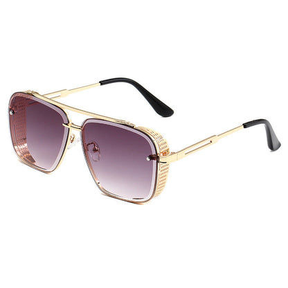 🔥Solange der Vorrat reicht 40 % Rabatt!🎉Steampunk-Sonnenbrille mit eckigem Rahmen