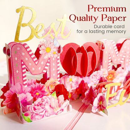 3D-Pop-Up-Karte „Beste Mutter aller Zeiten“