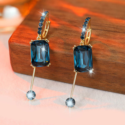 💎 Elegante Vintage-Tropfenohrstecker mit Synthetikdiamant – zeitlos, feminin & ideal für besondere Anlässe ✨