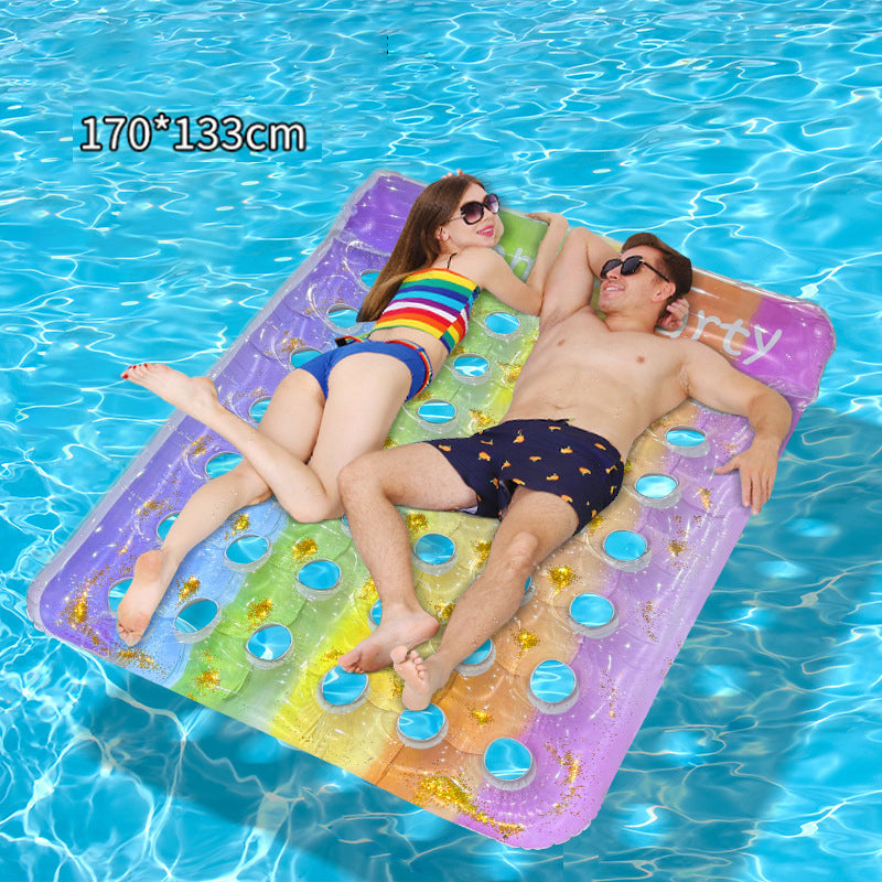 🔥Solange der Vorrat reicht 40 % Rabatt!🎉Aufblasbare Schwimmmatte aus verstärktem PVC