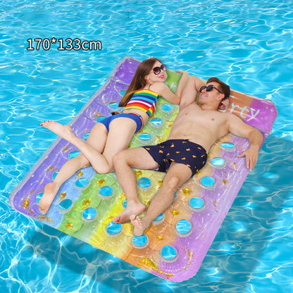 🔥Solange der Vorrat reicht 40 % Rabatt!🎉Aufblasbare Schwimmmatte aus verstärktem PVC