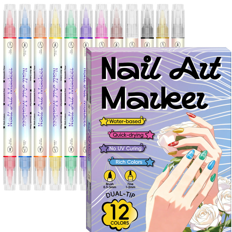 💥50% RABATT! 💅 Nageldesign-Pen mit 2-in-1 Spitze – Präzise Linien & Details – Ideal für zu Hause oder unterwegs – saubere, professionelle Nagelkunst ohne großen Aufwand ✨