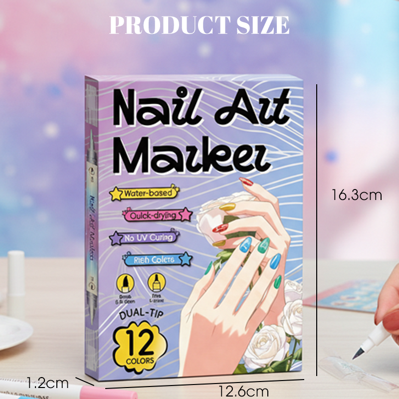 💥50% RABATT! 💅 Nageldesign-Pen mit 2-in-1 Spitze – Präzise Linien & Details – Ideal für zu Hause oder unterwegs – saubere, professionelle Nagelkunst ohne großen Aufwand ✨