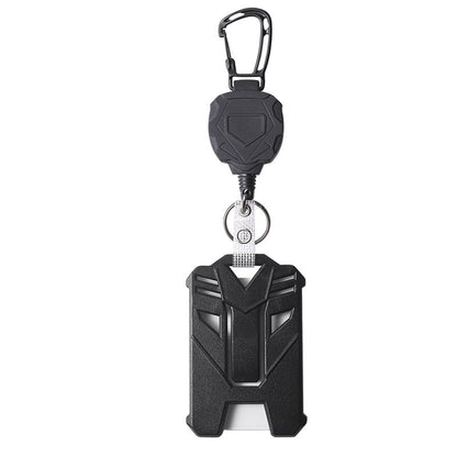 🔥Solange der Vorrat reicht 40 % Rabatt!🎉Retractable Heavy Duty Badge Reel with Card Holder – 80cm, 360° Rotation 🔩