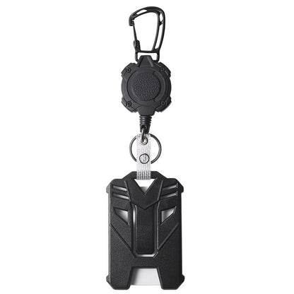 🔥Solange der Vorrat reicht 40 % Rabatt!🎉Retractable Heavy Duty Badge Reel with Card Holder – 80cm, 360° Rotation 🔩
