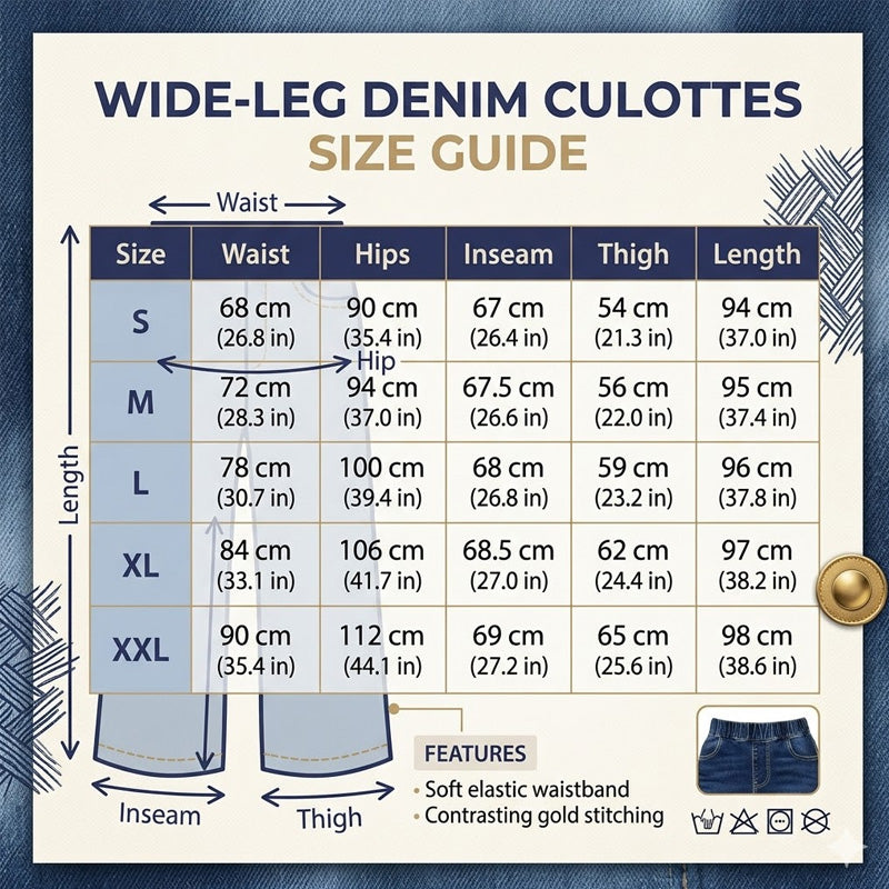 Weite Damen-Crop-Jeans – mit Gummibund – bequem & modisch