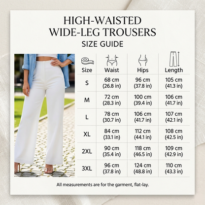 👖 50% Rabatt: Damen High-Waist Weite Hose | Elegant & Bequem für Büro & Alltag ✨