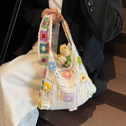 👜 55% RABATT! 🧶 Ethnische Häkel-Umhängetasche für Damen – Handgefertigt, Leicht & Ideal Für Einen Bohemischen Stil Im Urlaub Oder Alltag 🌸
